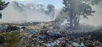 Vista del vertedero Dajabón