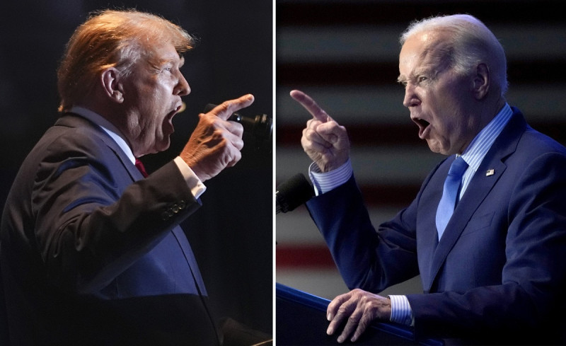 Trump y Biden llegan a su primer debate empatados en las encuestas