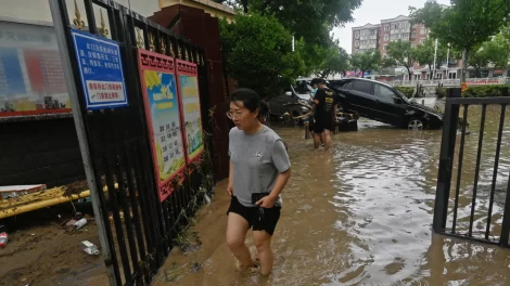Cerca de veinte desaparecidos tras inundaciones en China