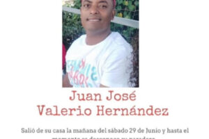 Reportan desaparición de Juan José Valerio Hernández