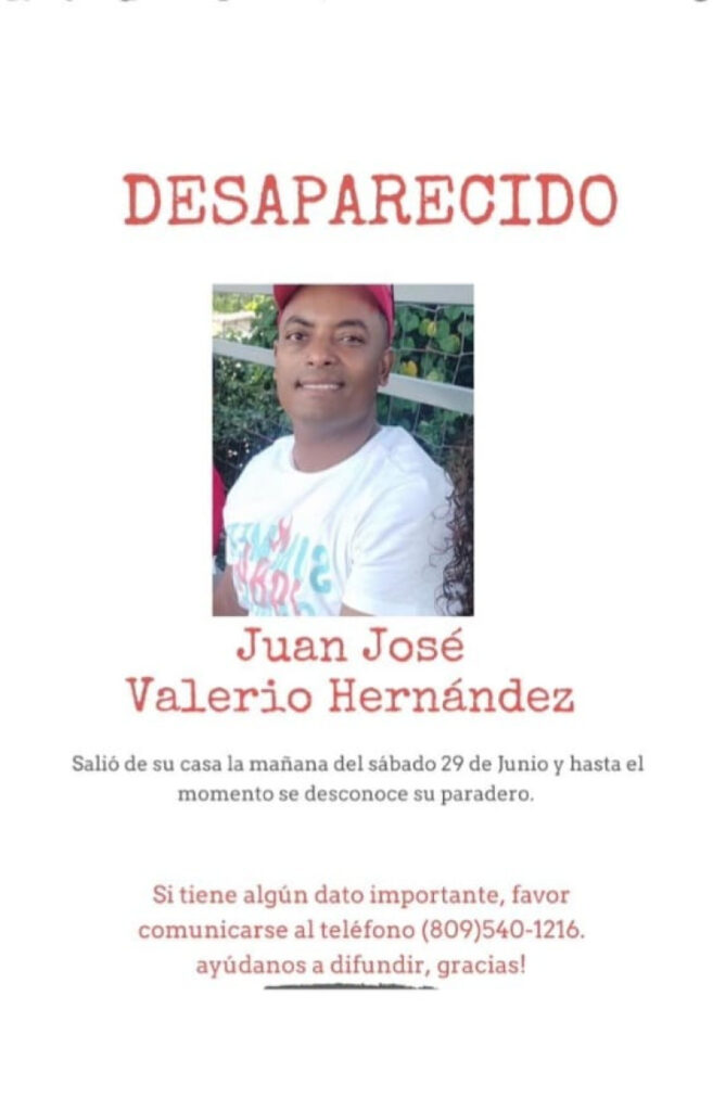 Reportan desaparición de Juan José Valerio Hernández