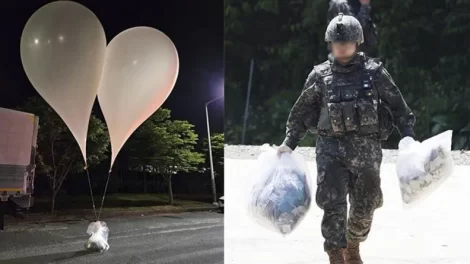 Globos de basura norcoreanos vuelven a caer sobre Corea del Sur