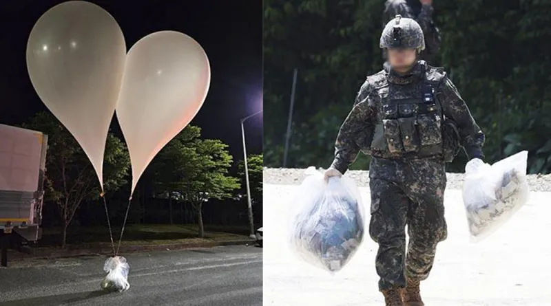 Globos de basura norcoreanos vuelven a caer sobre Corea del Sur