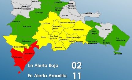 COE mantiene 24 provincias bajo alerta por el paso del huracán Beryl