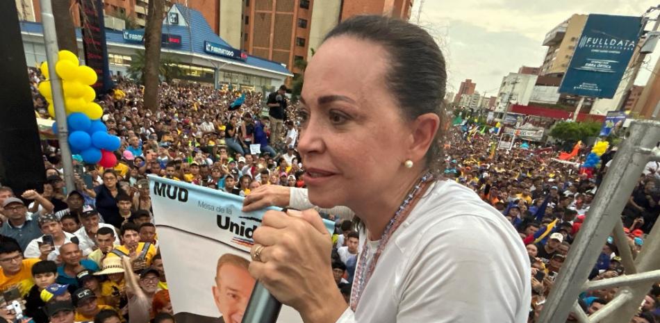 María Corina Machado espera que Maduro acepte una negociación para una transición ordenada