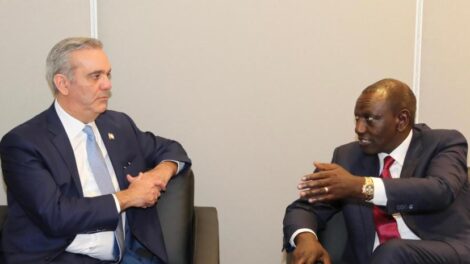 Reunión de Luis Abinader con el presidente de Kenia