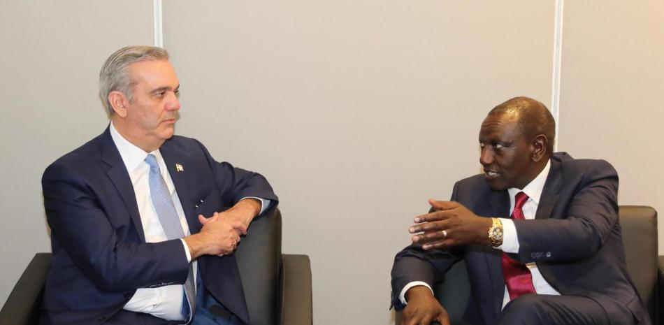 Reunión de Luis Abinader con el presidente de Kenia