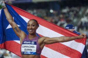 Jasmine Camacho-Quinn gana su primer título en la Liga Diamante