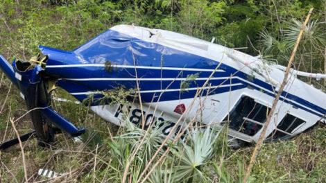 Comisión de aviación investiga accidente de helicóptero en Monción, Santiago Rodríguez