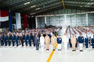 DIRECTOR GENERAL PN ASISTE A MISA POR EL 77.º ANIVERSARIO DE LA FUERZA AÉREA DE REPÚBLICA DOMINICANA