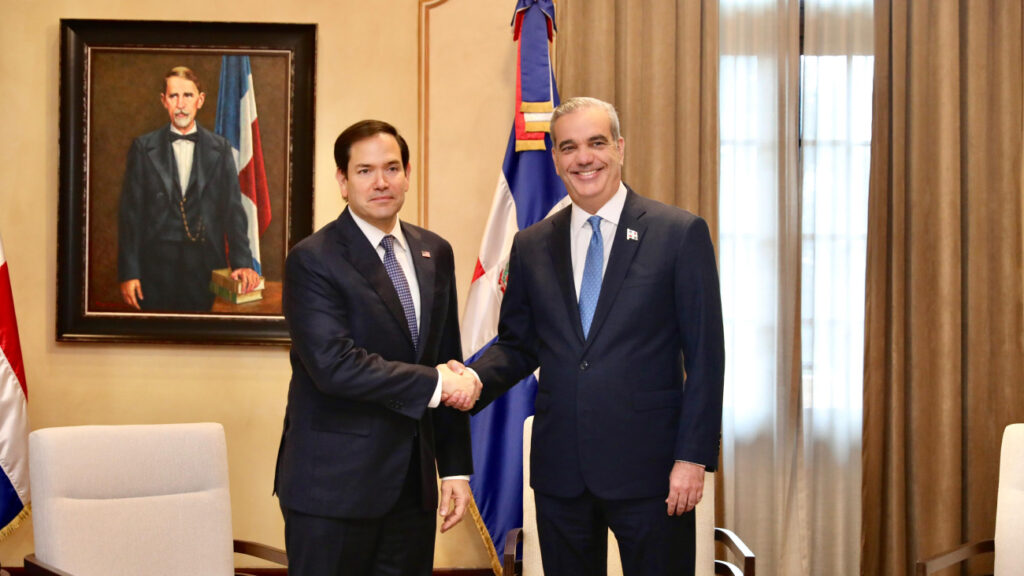 PRESIDENTE ABINADER RECIBE AL SECRETARIO DE ESTADO DE LOS ESTADOS UNIDOS, MARCO RUBIO