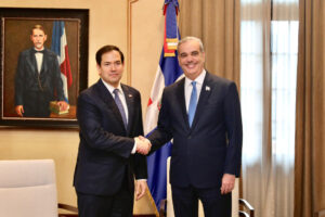 PRESIDENTE ABINADER RECIBE AL SECRETARIO DE ESTADO DE LOS ESTADOS UNIDOS, MARCO RUBIO